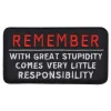 Stoffmerke With Great Stupidity Comes ...