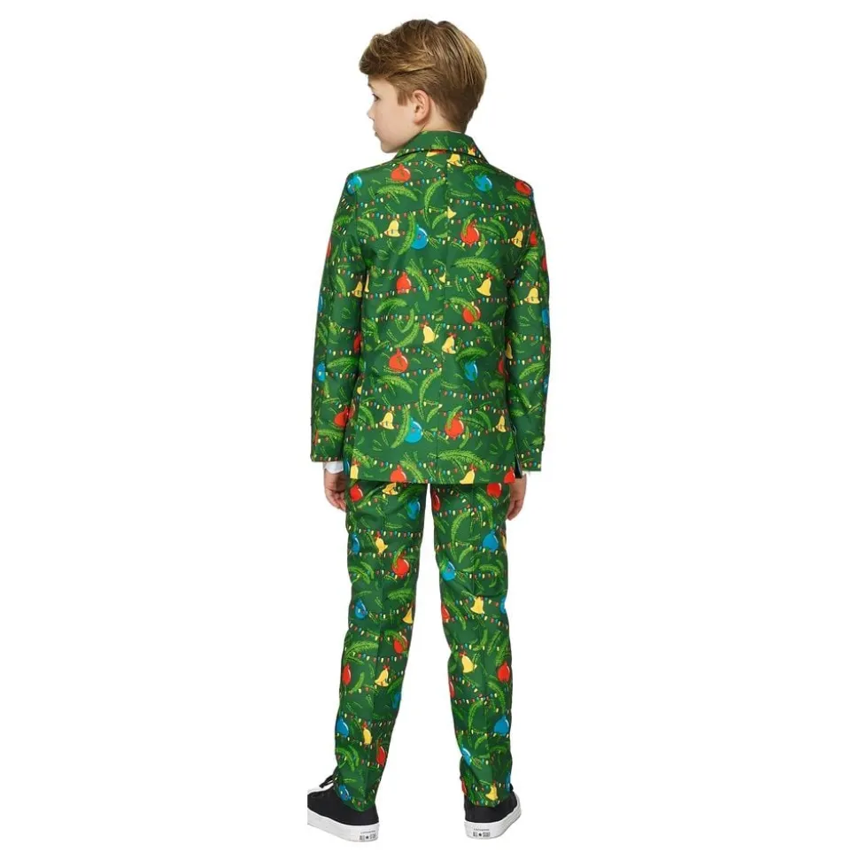 Suitmeister Boys Christmas Green Tree Light Up Dress