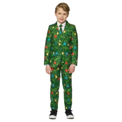 Suitmeister Boys Christmas Green Tree Light Up Dress