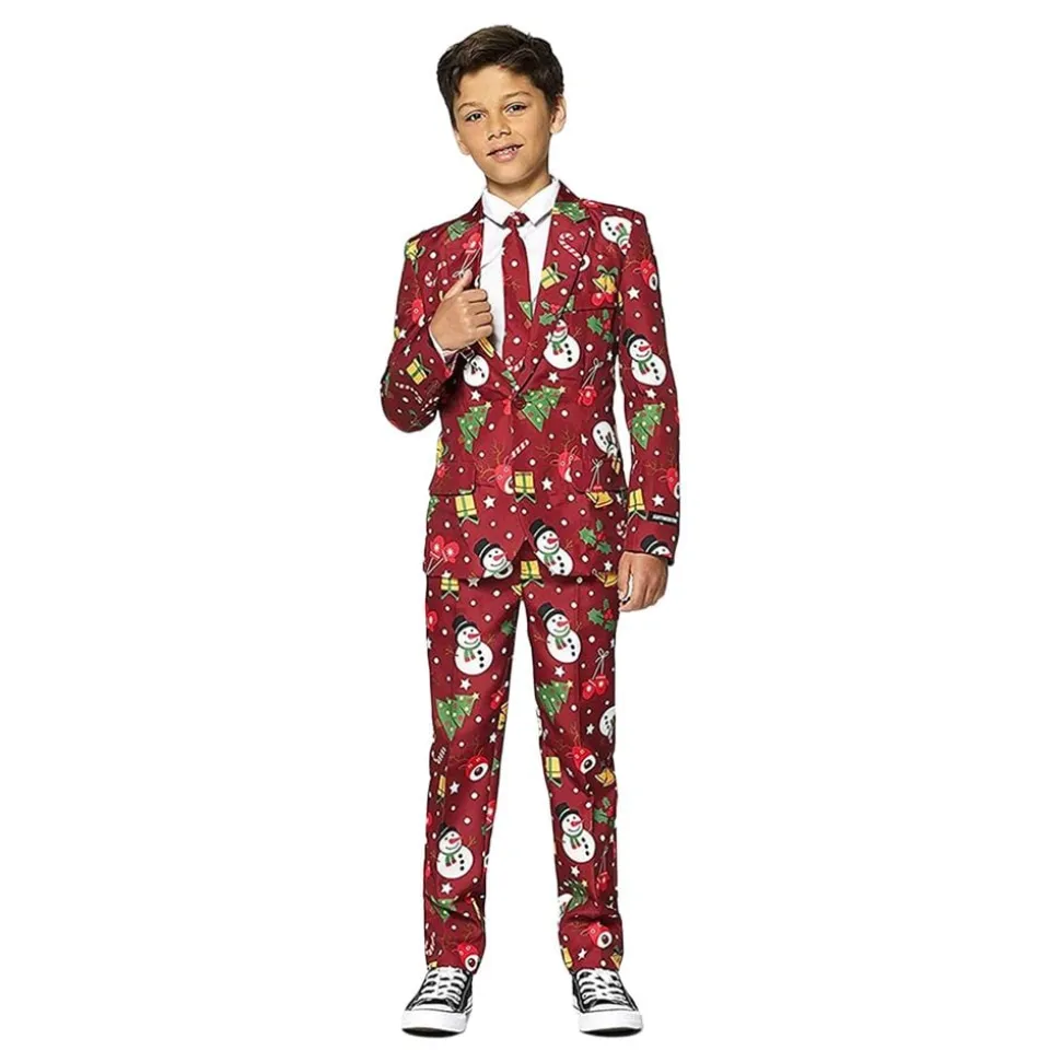 Suitmeister Boys Christmas Red Icons Light Up Dress