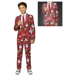 Suitmeister Boys Christmas Red Icons Light Up Dress