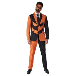 Suitmeister Jack-O Pinstripe Black Dress