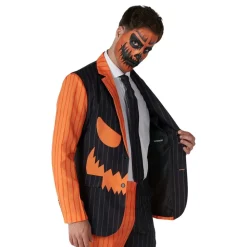 Suitmeister Jack-O Pinstripe Black Dress