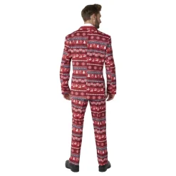 Suitmeister Nordic Pixel Rød Dress