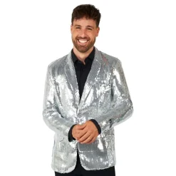 Suitmeister Paljettjakke Silver