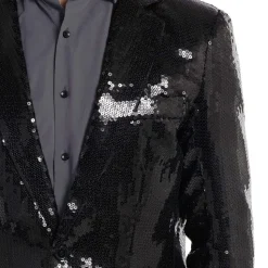 Suitmeister Paljettjakke Svart