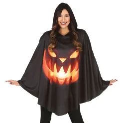 Svart Poncho Halloweengresskar