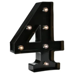 Svart Tall med LED-lys