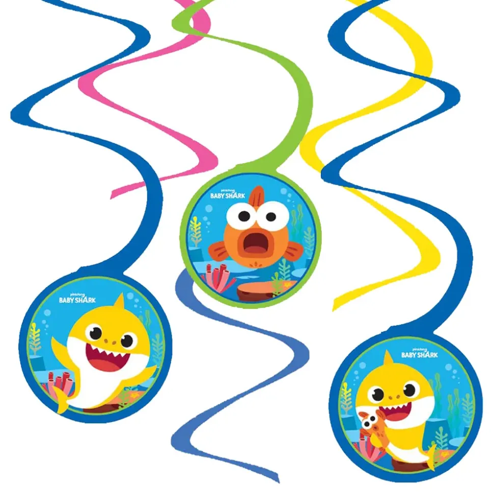 Swirls Baby Shark Hengende Dekorasjon