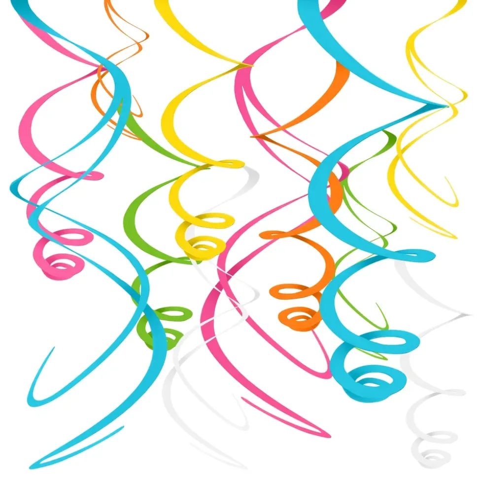 Swirls flerfarget hengende dekorasjon