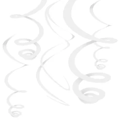 Swirls Hvit Hengende Dekorasjon