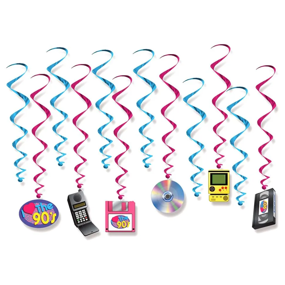 Swirls I Love the 90's Hengende Dekorasjon