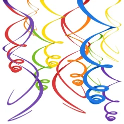 Swirls Regnbuefarget Hengende Dekorasjon