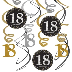 Swirls 18 Sølvmiks Hengende Dekorasjon