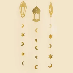 Takdekorasjoner Eid Mubarak Gull