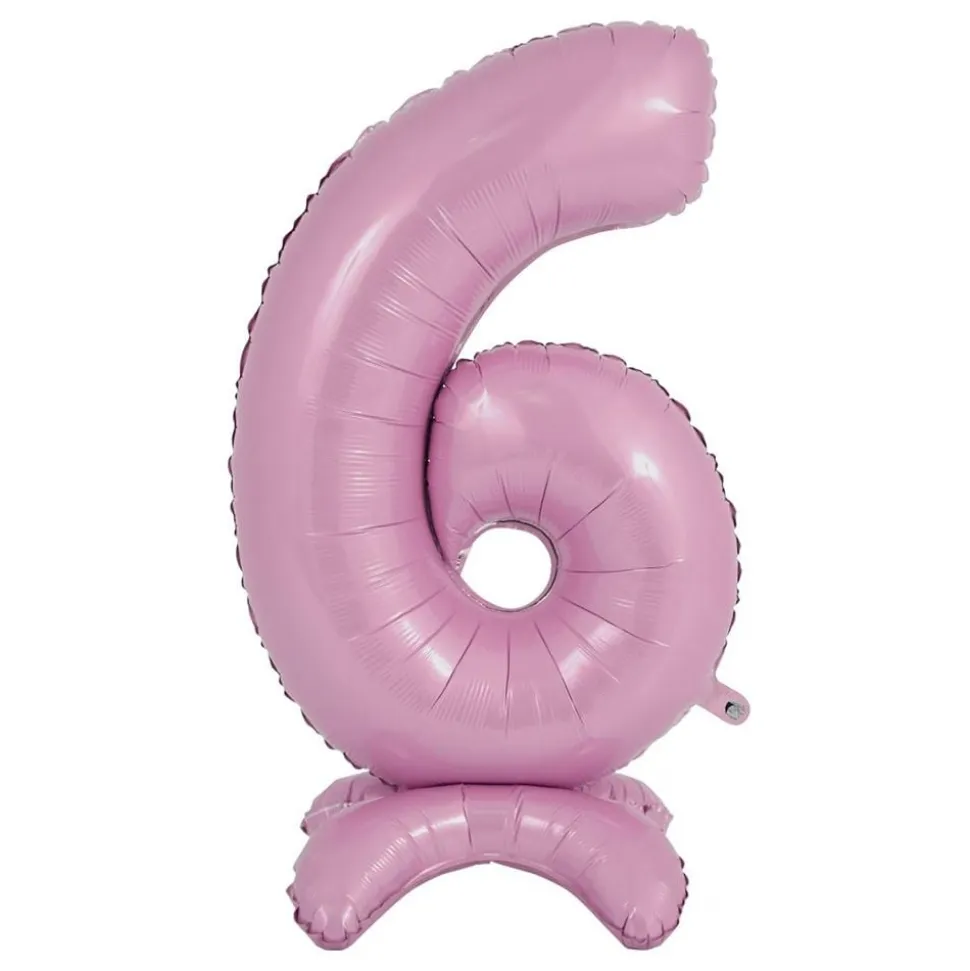 Tallballong med Stativ Pastellrosa