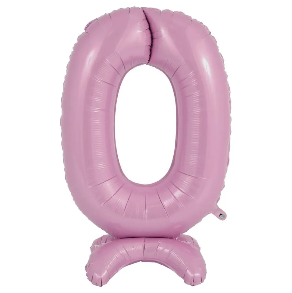 Tallballong med Stativ Pastellrosa