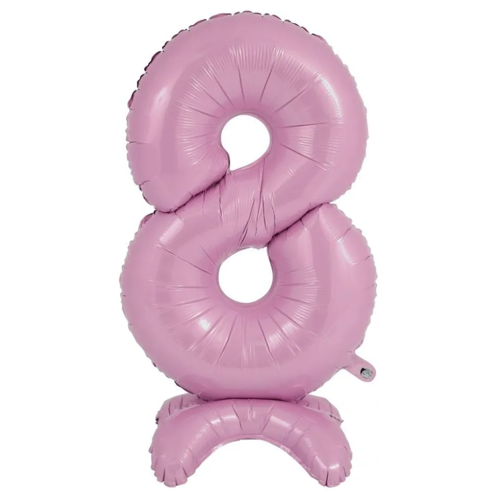 Tallballong med Stativ Pastellrosa