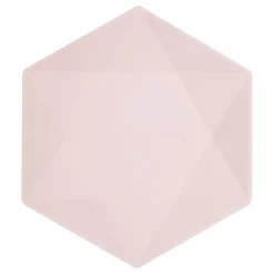 Tallerken Sekskantet Vert Decor Rosa