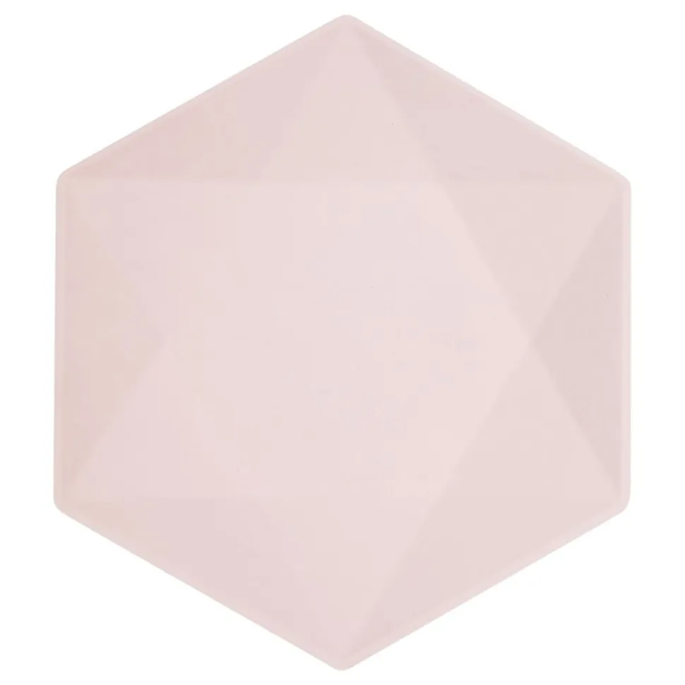 Tallerken Sekskantet Vert Decor Rosa