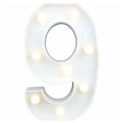 Tall Hvit med LED-belysning