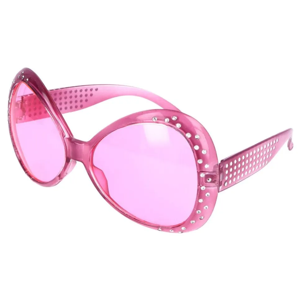 50-tallsbriller Rosa med Strass