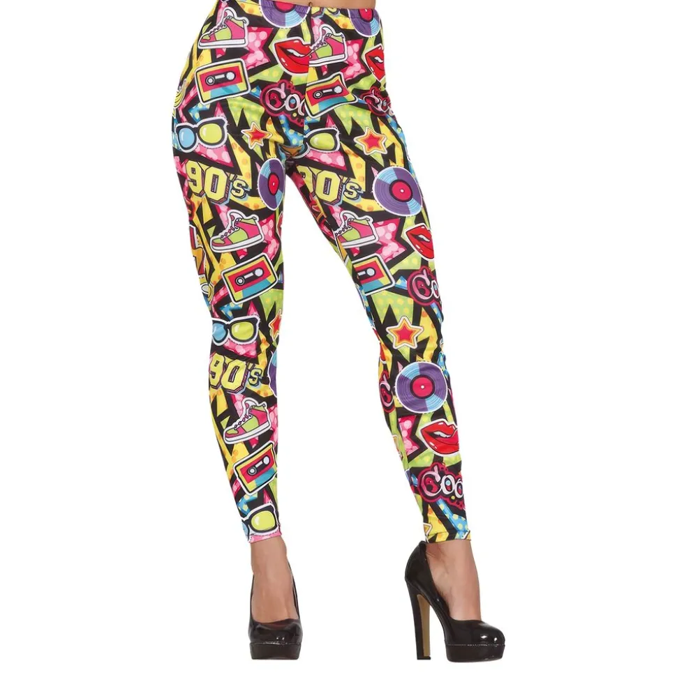 90-talls Leggings Mønstrede