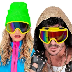 80-talls Skibriller Neongul