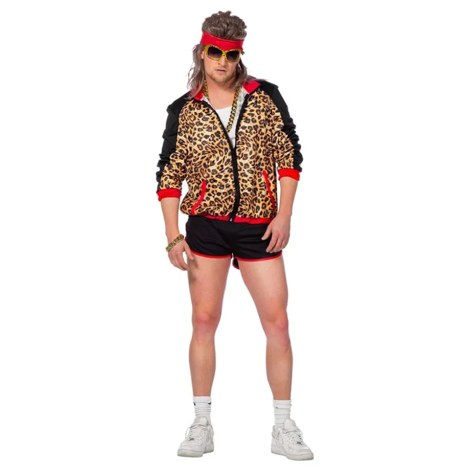 80-talls Treningssett Leopard Herre Kostyme