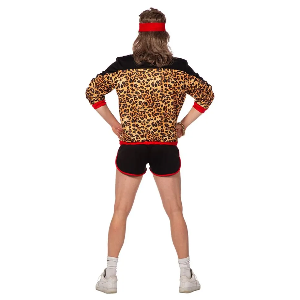 80-talls Treningssett Leopard Herre Kostyme