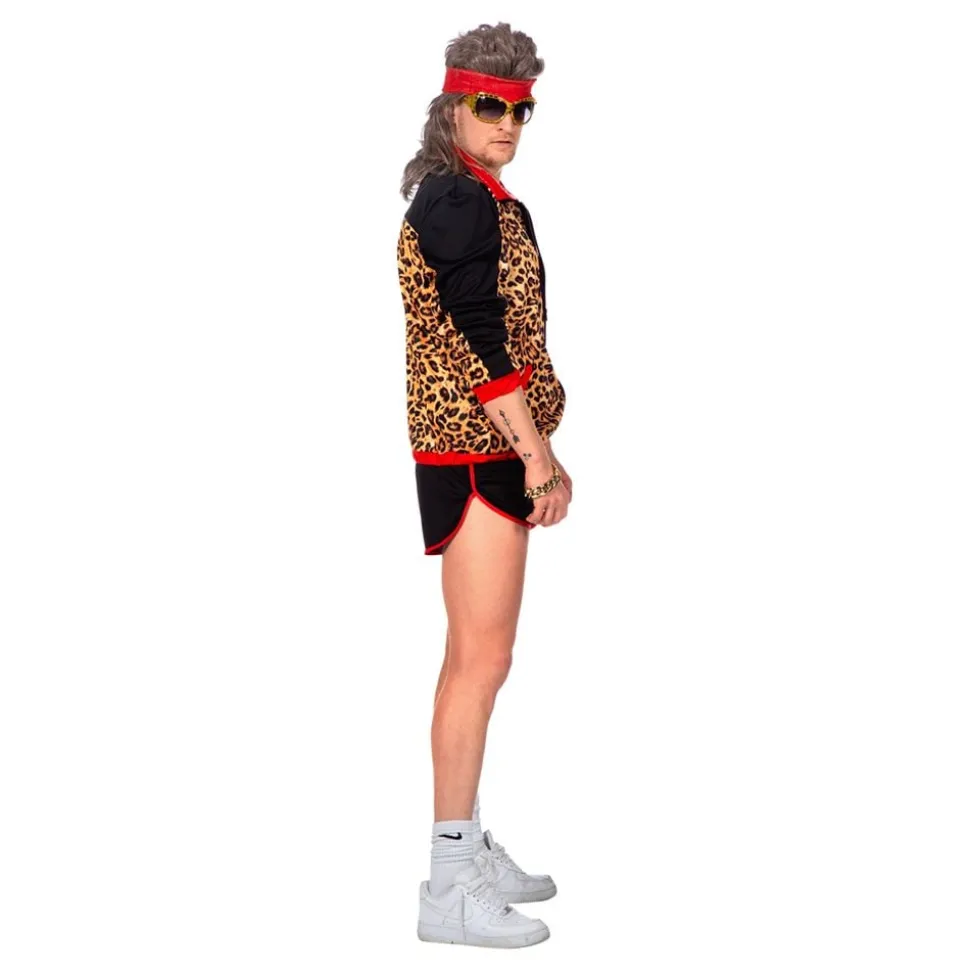 80-talls Treningssett Leopard Herre Kostyme
