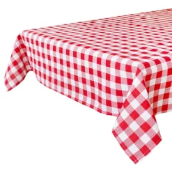 Tekstilduk Bistro Rød/Hvit