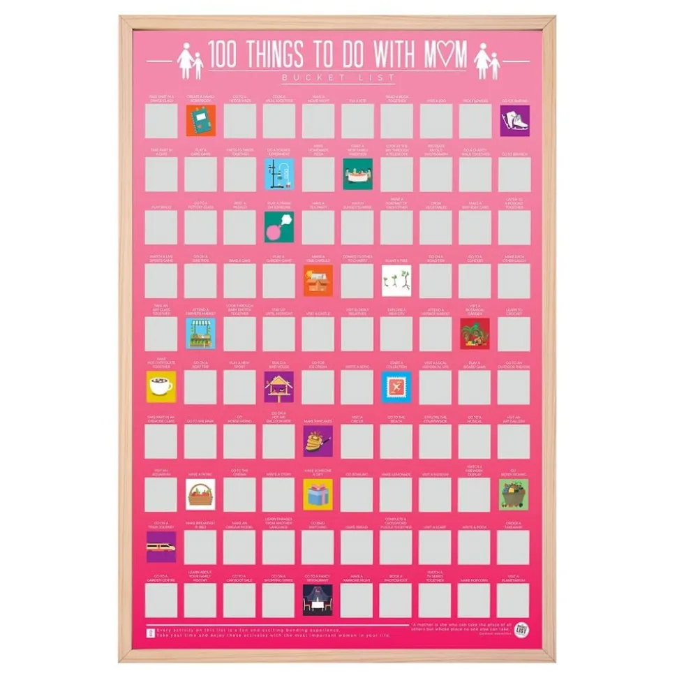 100 Things To Do With Mum Bucketlist Skrapetavle