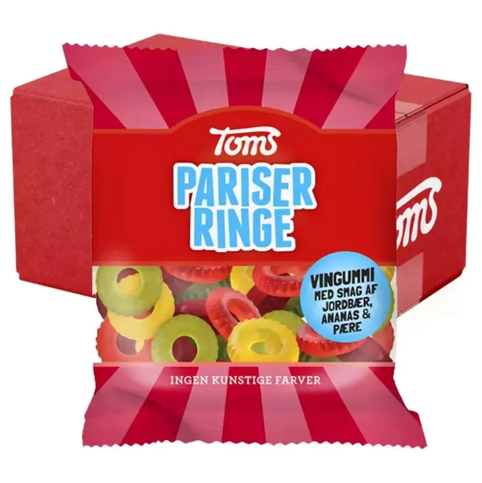 Toms Pariserringer Storpakning