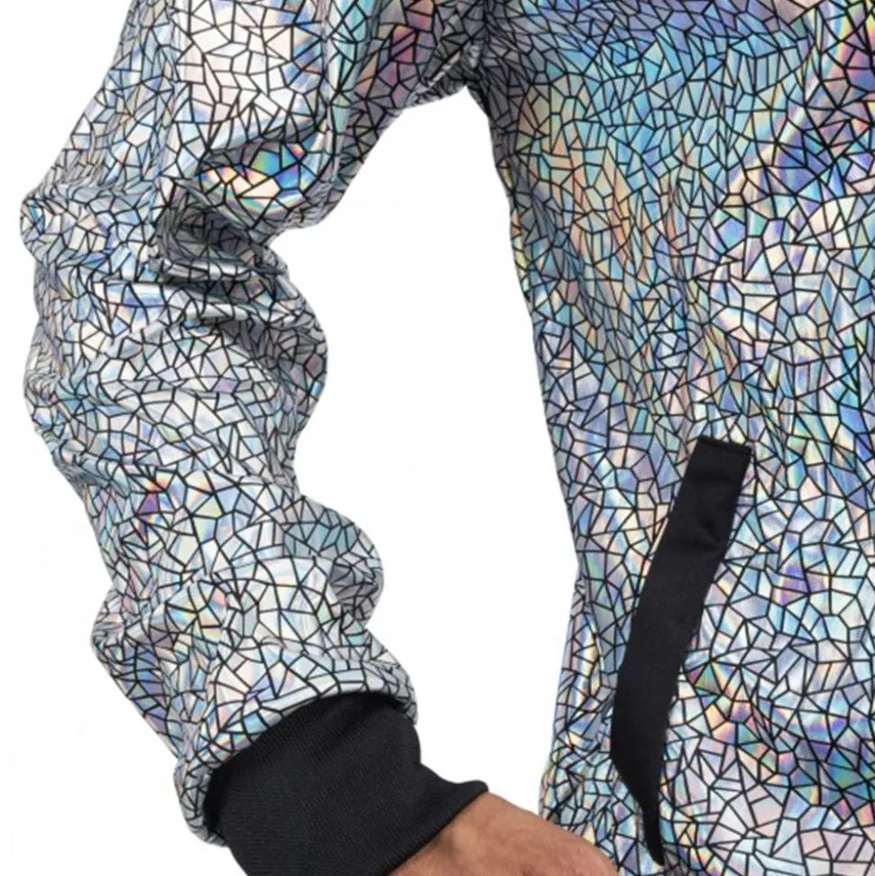 Tracksuit Geometrisk Iridescent Sølv
