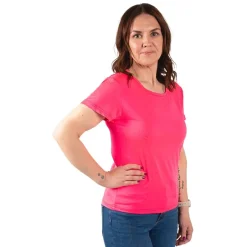 UV Neon Rosa Dame T-skjorte