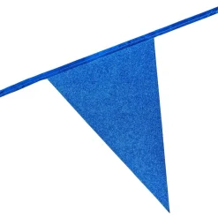 Vimpelgirlander Glitter Blå