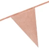 Vimpelgirlander Glitter Roségull