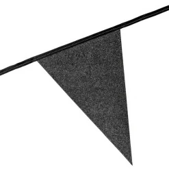 Vimpelgirlander Glitter Svart