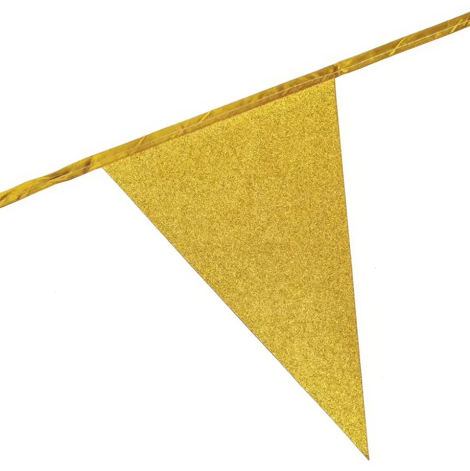 Vimpelgirlander Gull Glitter