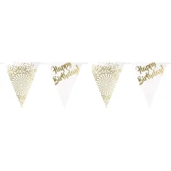 Vimpelgirlander Happy Birthday Gull
