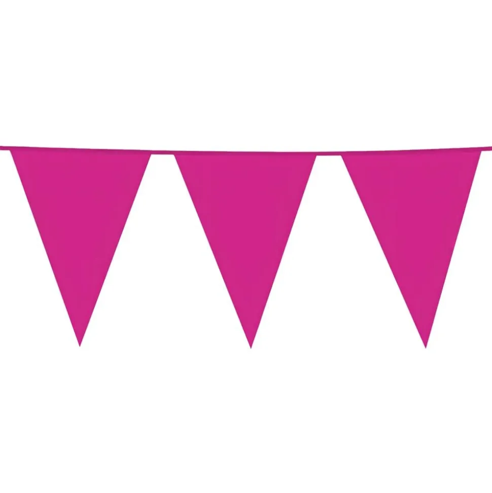 Vimpelgirlander Hot Pink Stor
