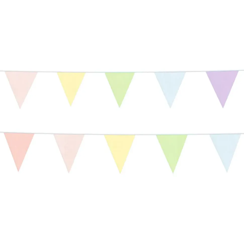 Vimpelgirlander i Stoff Dreamy Pastel