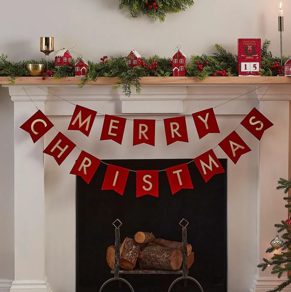 Vimpelgirlander Merry Christmas