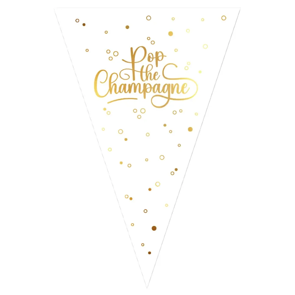Vimpelgirlander Pop the Champagne Lang