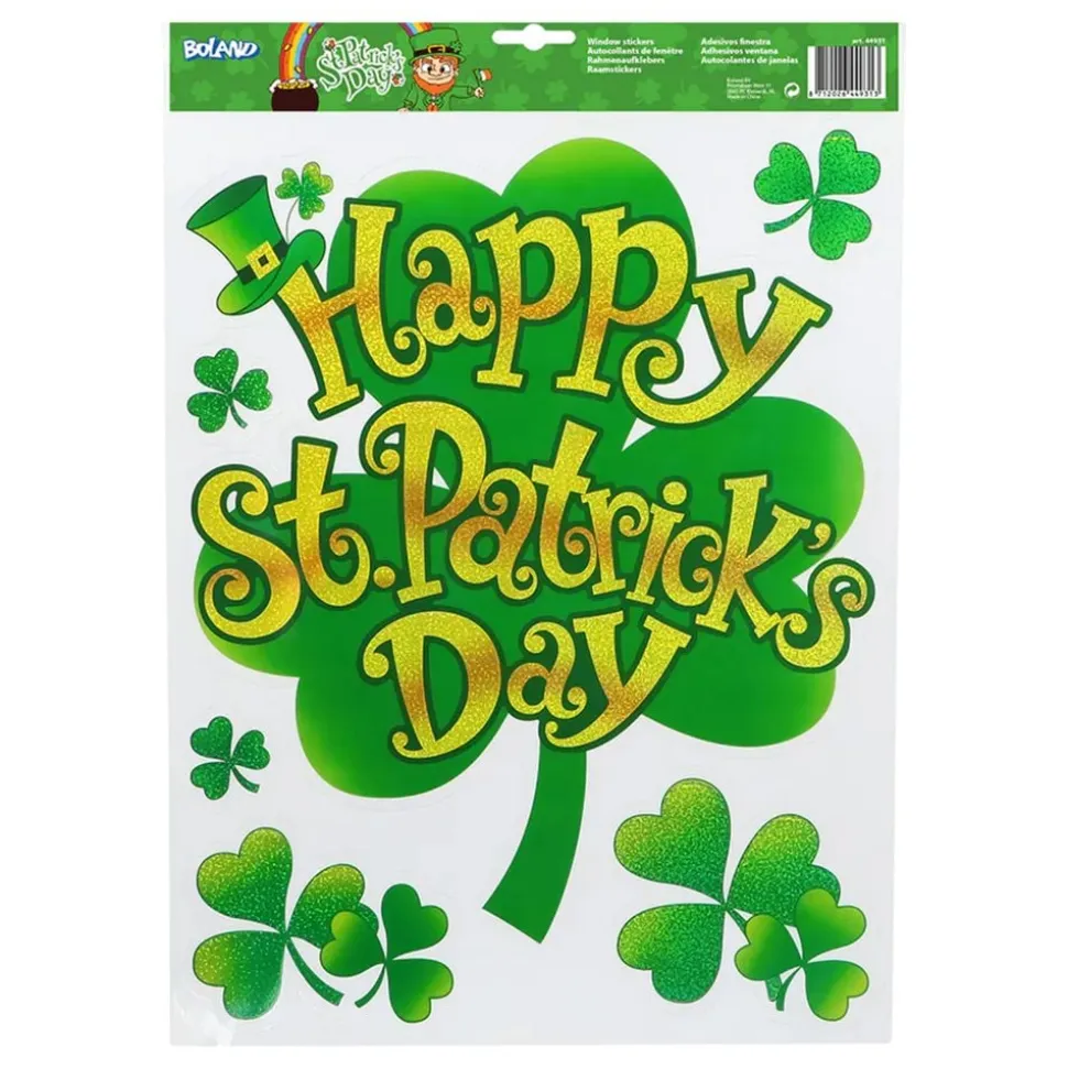 Vindusstickers Happy St Patricks Day