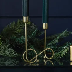 Virvlende Julelysestake i Metall